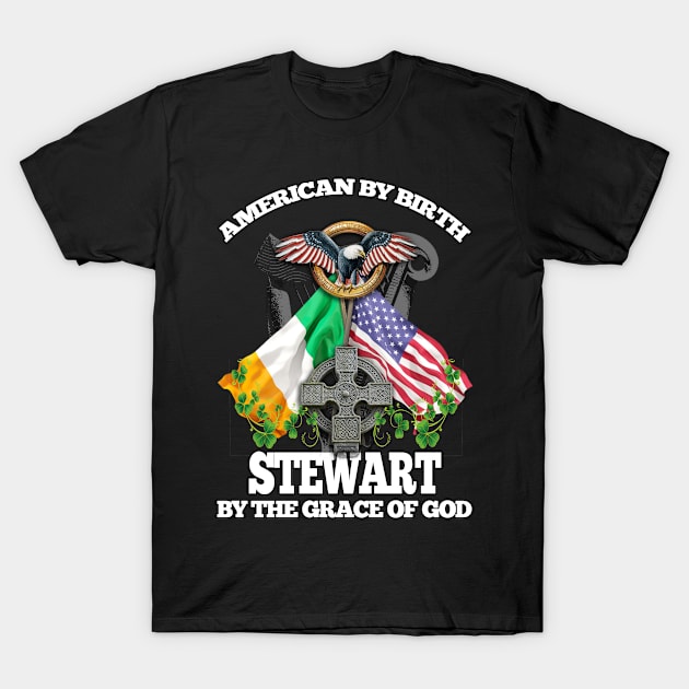 STEWART Family Name Irish American T-Shirt by Ireland